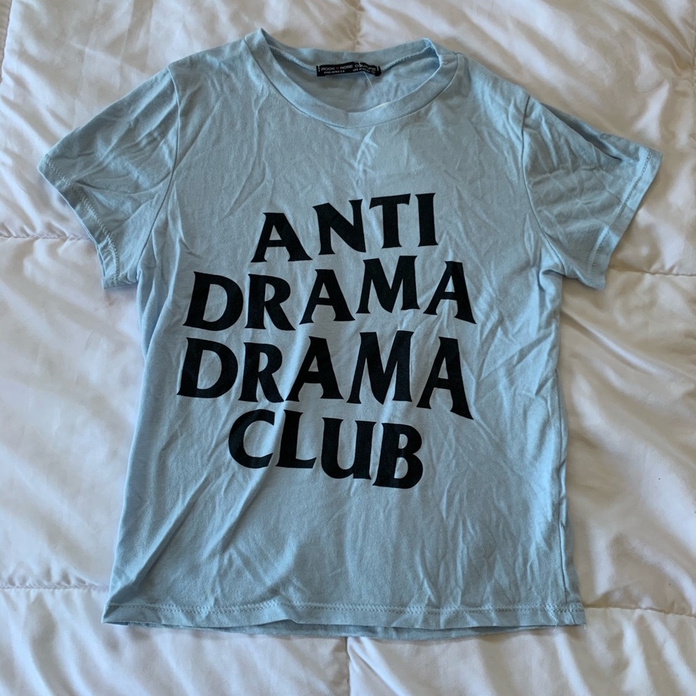 baby blue graphic tee